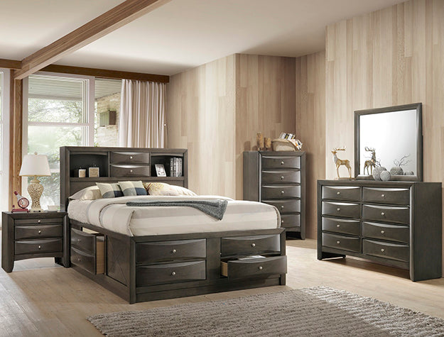 SETB4275 EMILY STORAGE BEDROOM GREY