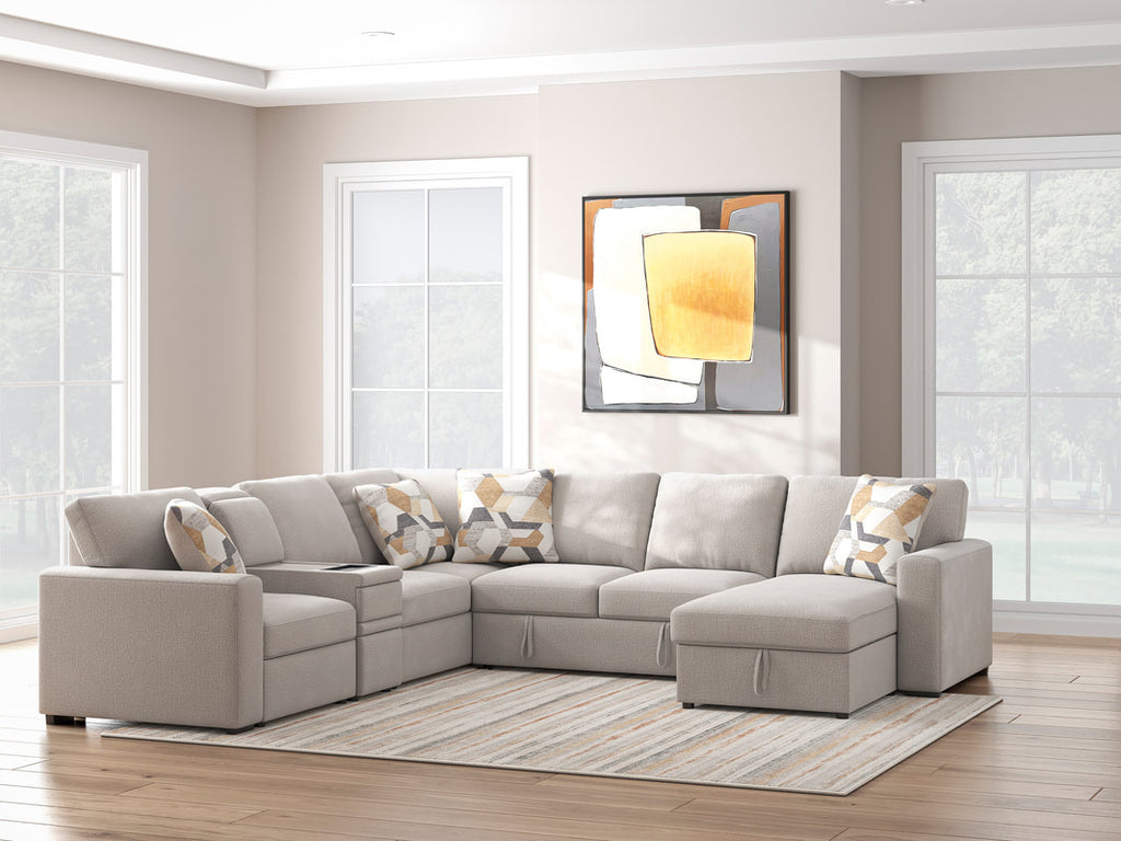 673-05 Sectional with Pull Out