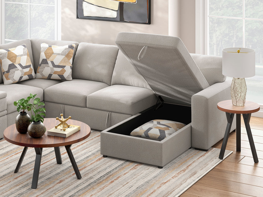 673-05 Sectional with Pull Out
