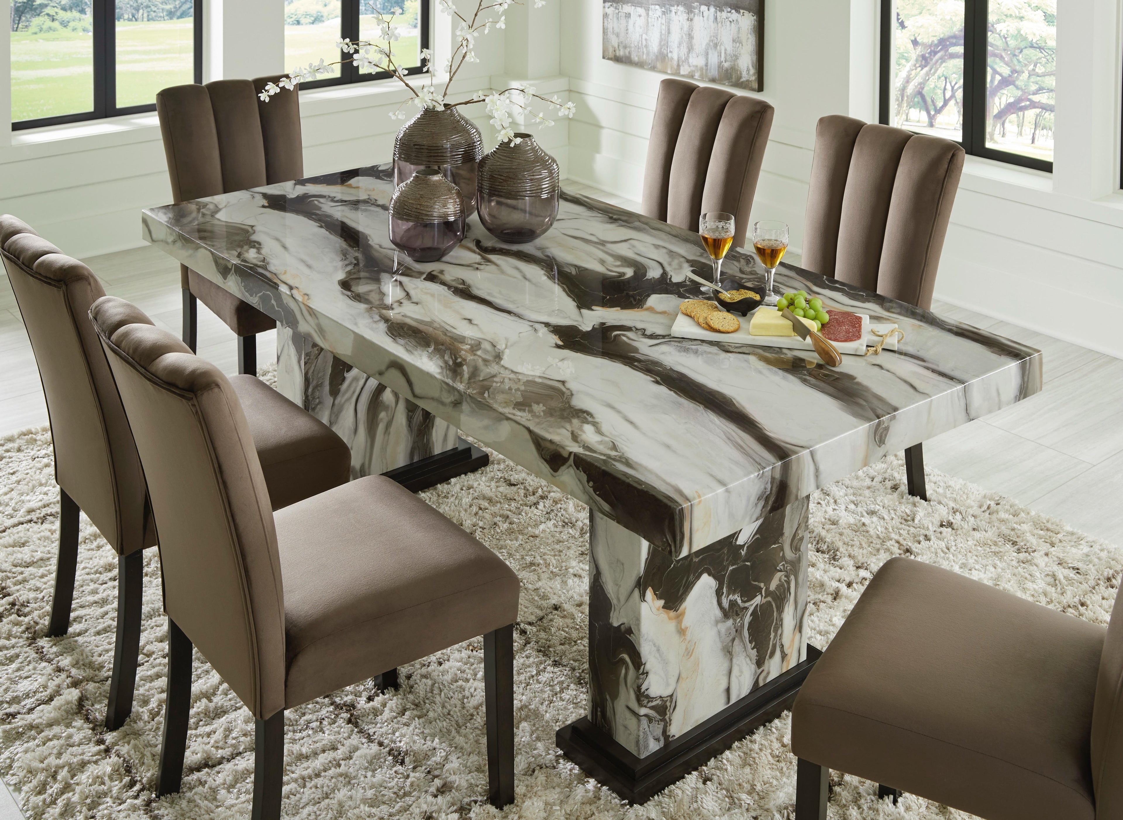 D581-26 Table and 6 Chairs Set