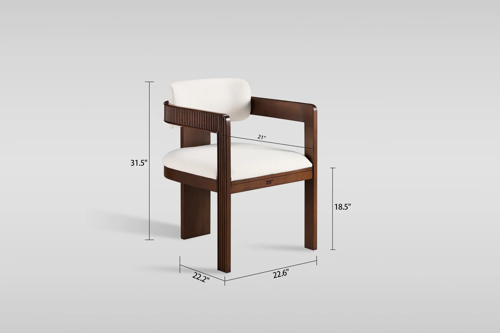 D1581 Jorri (White/Walnut)
