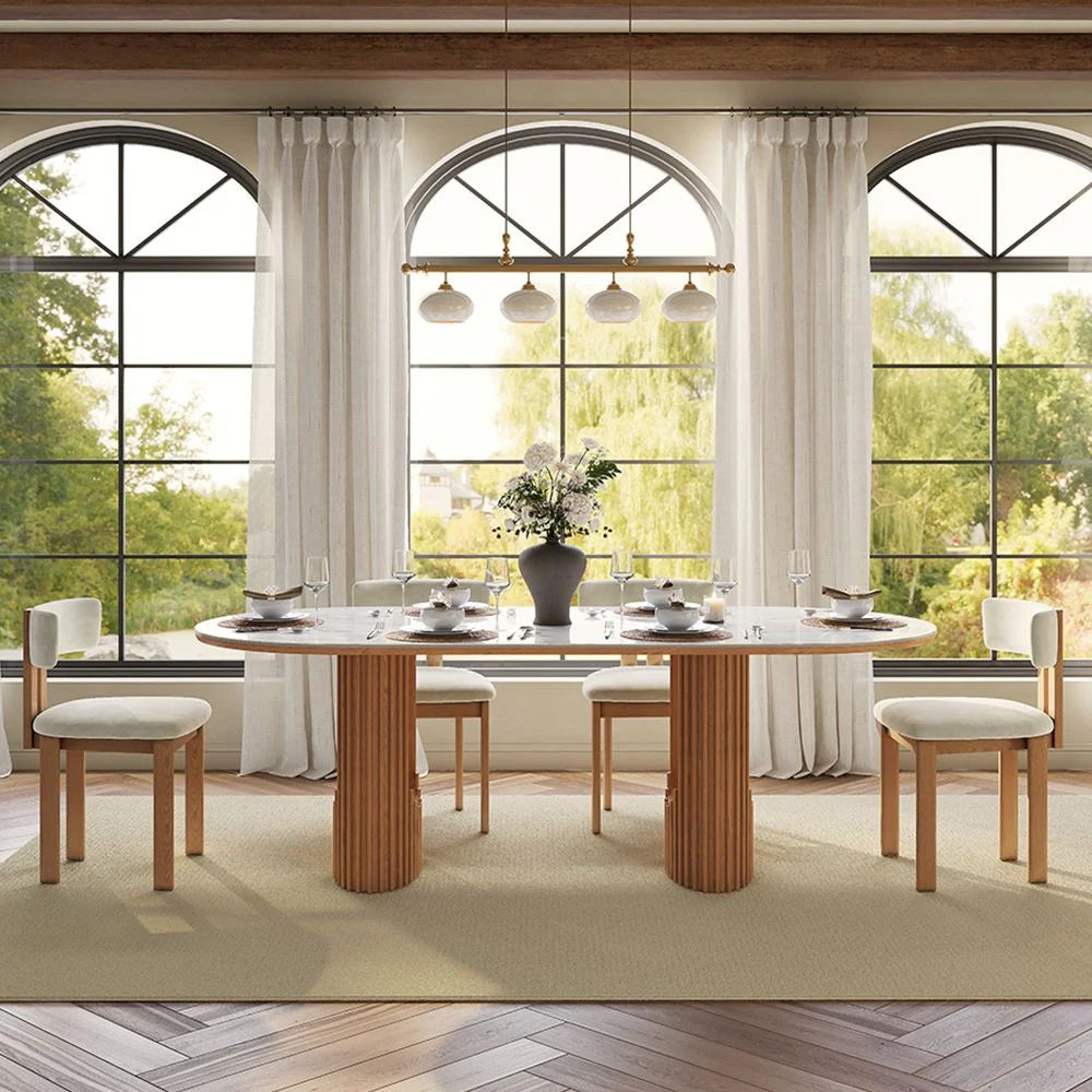 Silvo 79" Table (Glossy White)