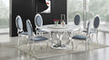 D615 Maxi Table (Cream/Chrome)
