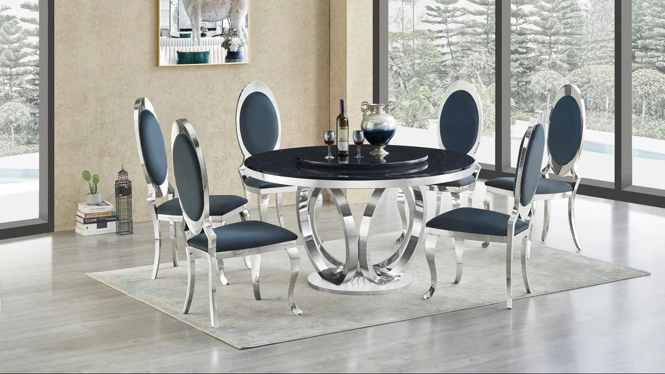 D615 Maxi (Black/Chrome) Table