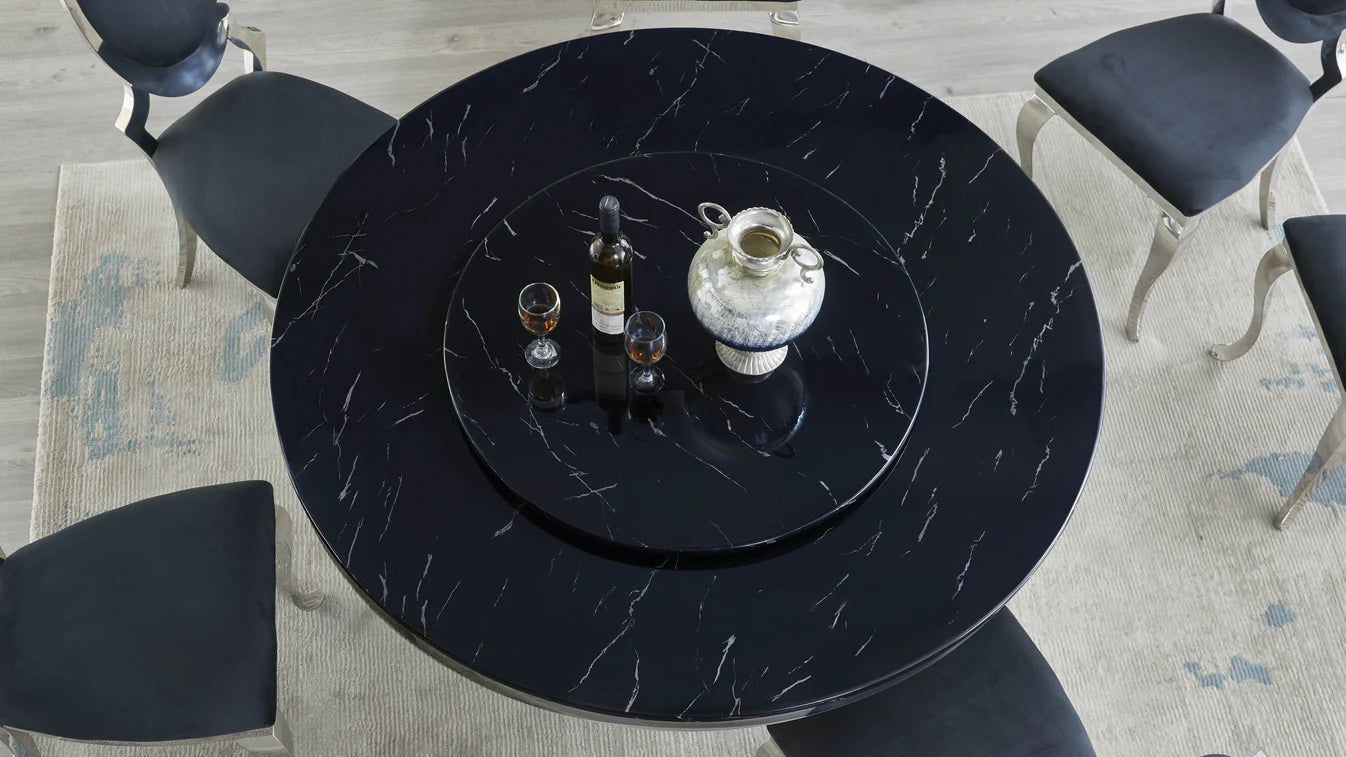 D615 Maxi (Black/Chrome) Table