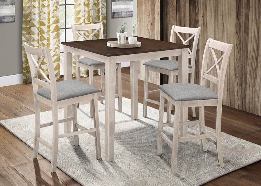 Tahoe - Cappuccino - beige Pub Table + 4 Chairs