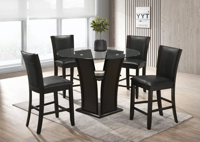 Orlando pub table + 4 chairs set