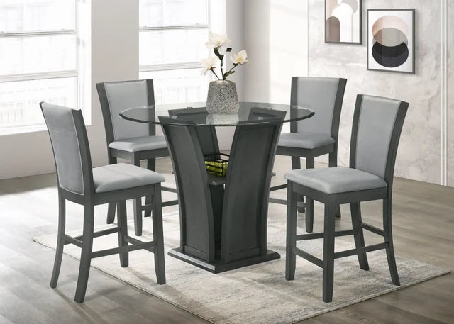 Orlando pub table + 4 chairs set